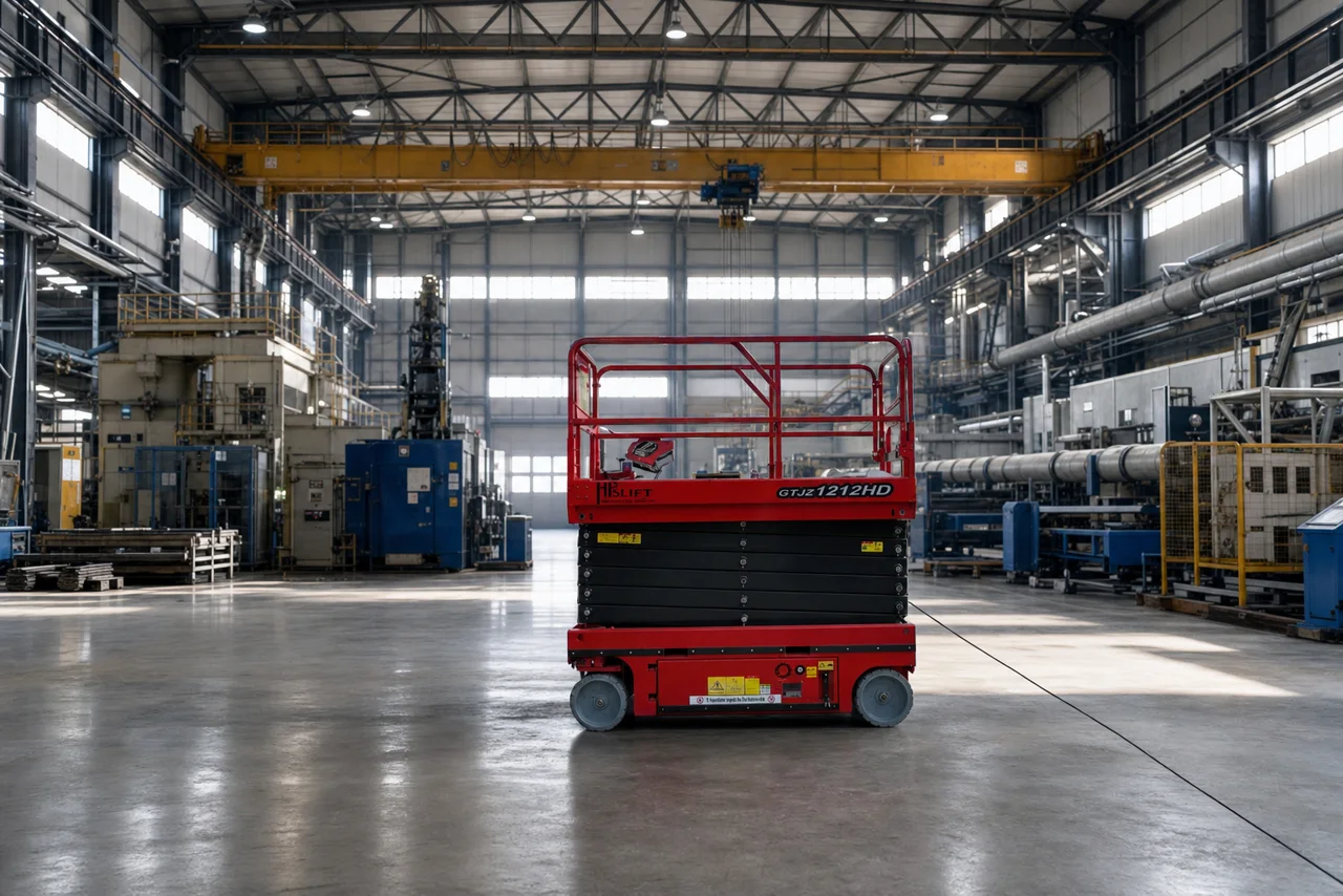 Fabrika & OSB Bakım, 14 metreye sıfır emisyonla çıkar, vinç yolu servisi, San Platform Konya manlift kiralama
